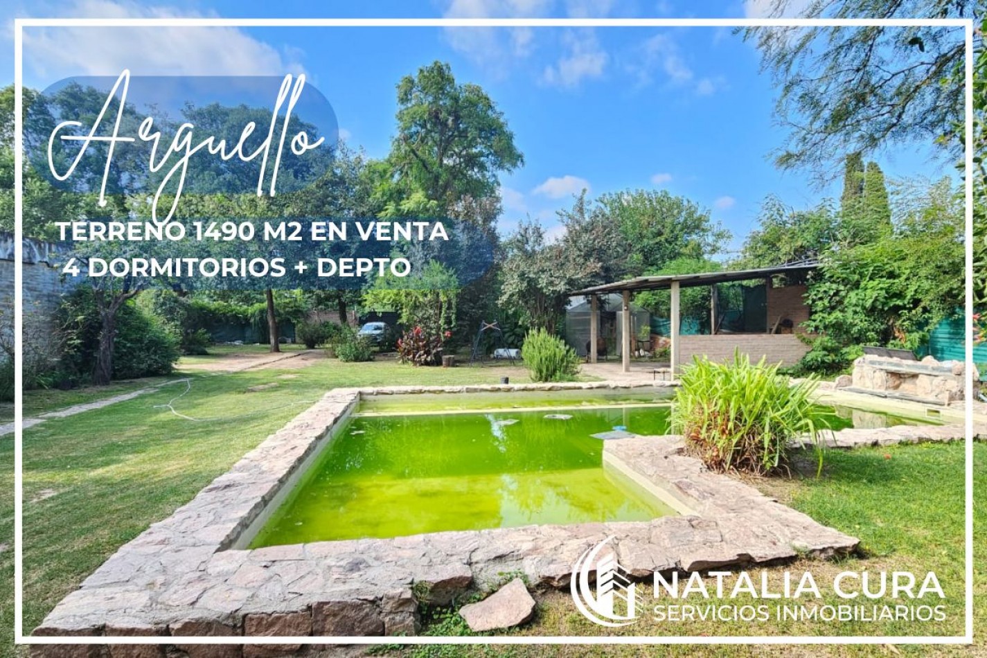 Arguello: Oasis Natural de 1.400 m² con Potencial para 5 Viviendas