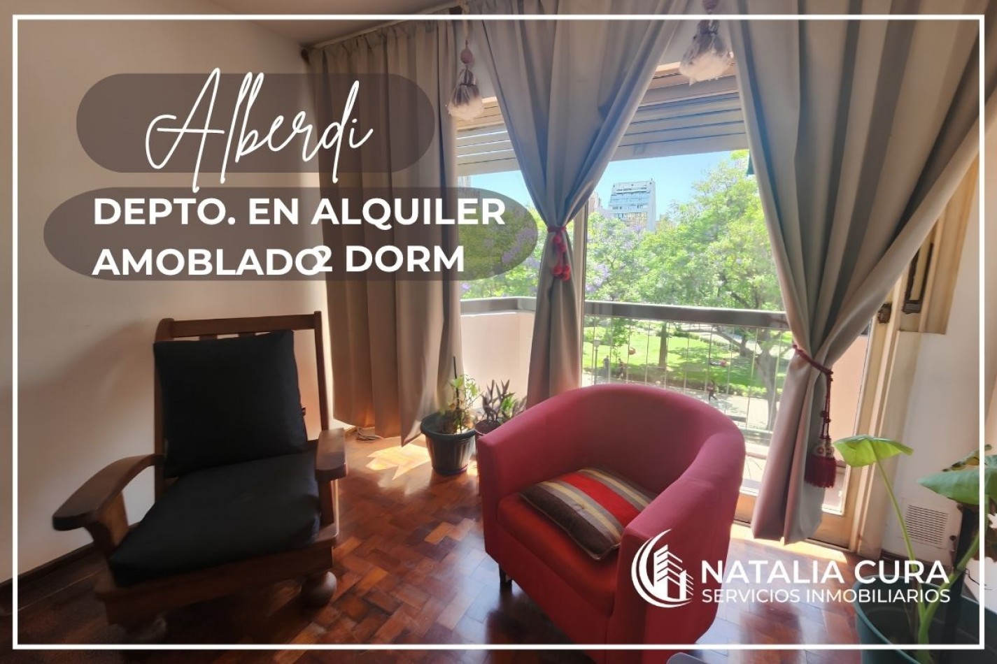 Departamento 2 Dorm Frente a Plaza Colon! AMOBLADO
