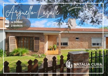 🚀 ARGUELLO-EL REFUGIO-CASA 4 DORM PLANTA BAJA A MTS DE RECTA MARTINOLLI 